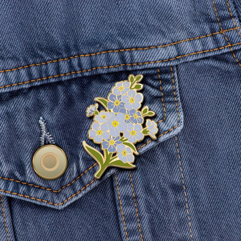Forget me not Flower Lapel Pin Flower Lover Gift