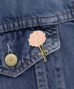 Flower Lover Gift Carnation Floral Pin January Birth Flower